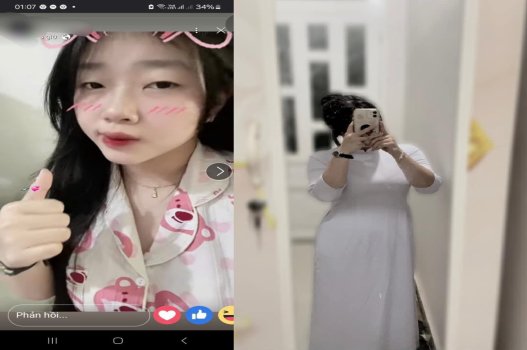 Clip nóng bỏng của nữ sinh Trần Linh vòng một quyến rũ